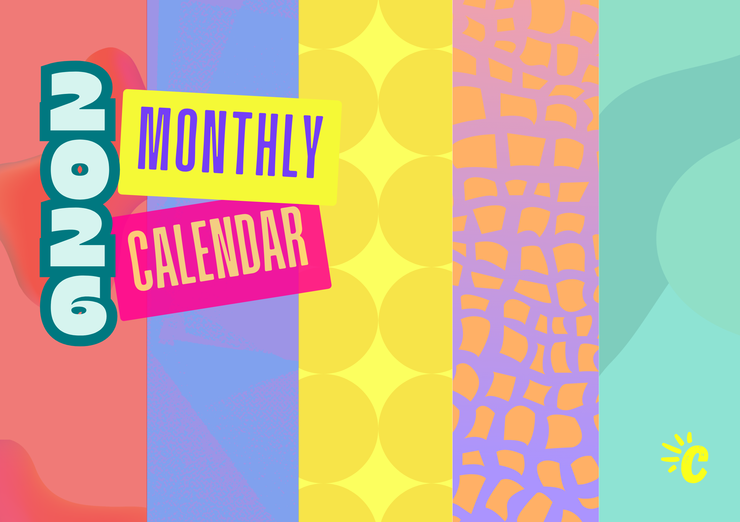 2026 Monthly Desk Calendar Pack
