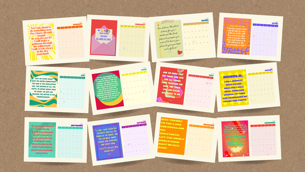2026 Monthly Desk Calendar Pack